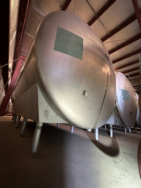 6,000 gallon Cherry Burrell stainless steel tank